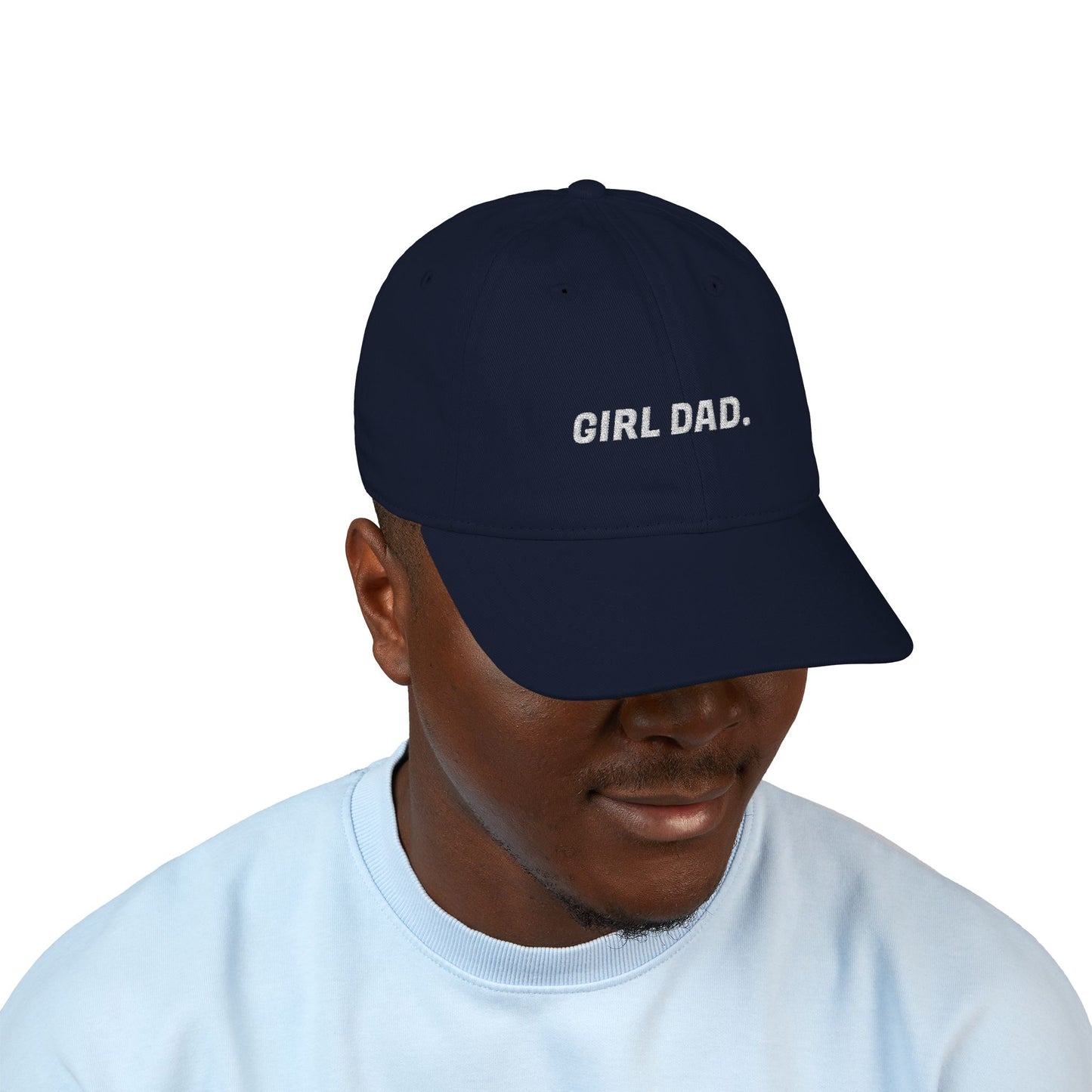 Girl Dad Embroidered Organic Hat