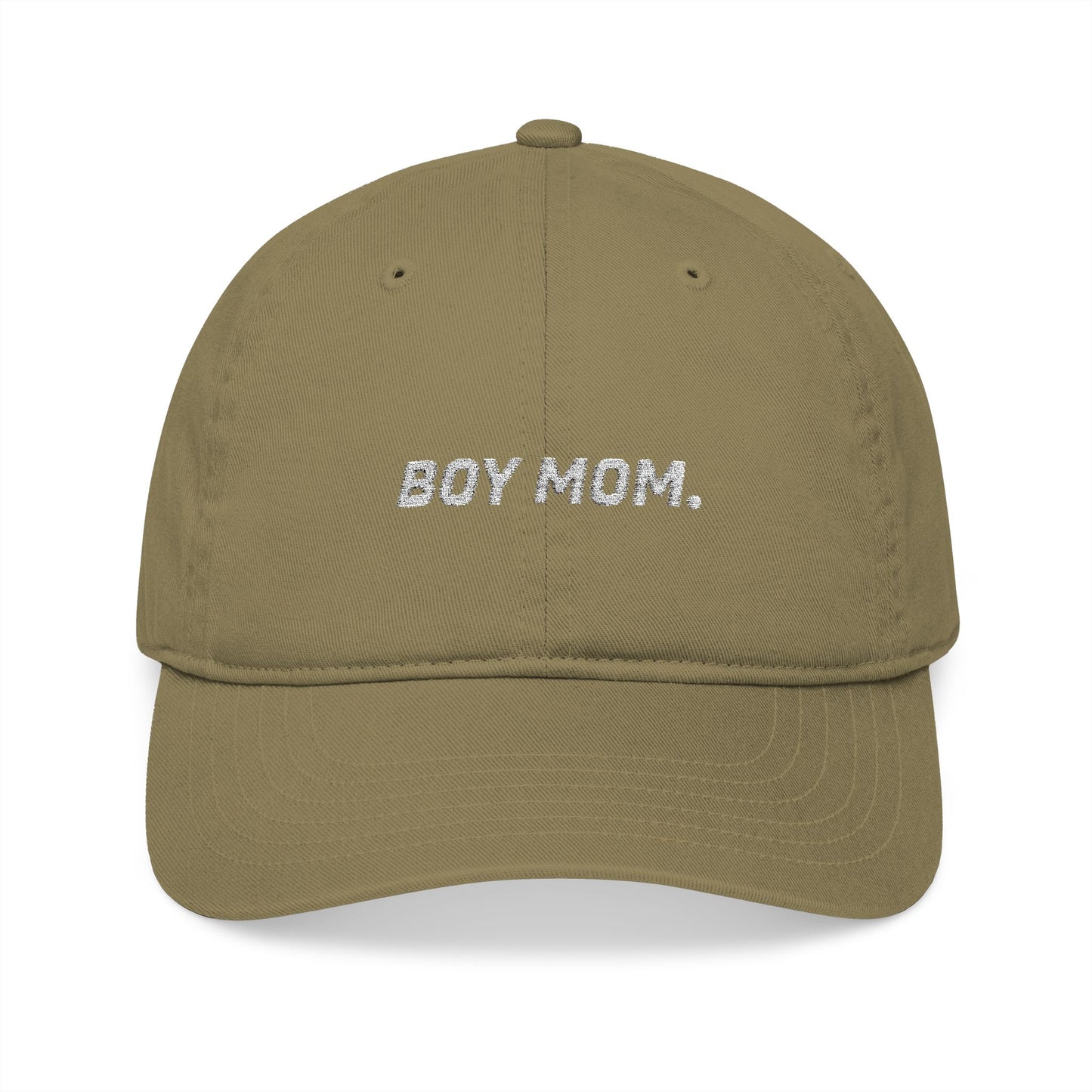 Boy Mom Embroidered Organic Hat