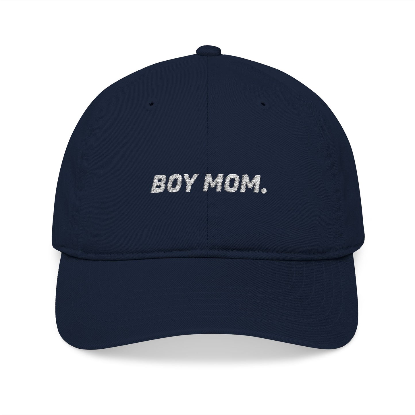 Boy Mom Embroidered Organic Hat