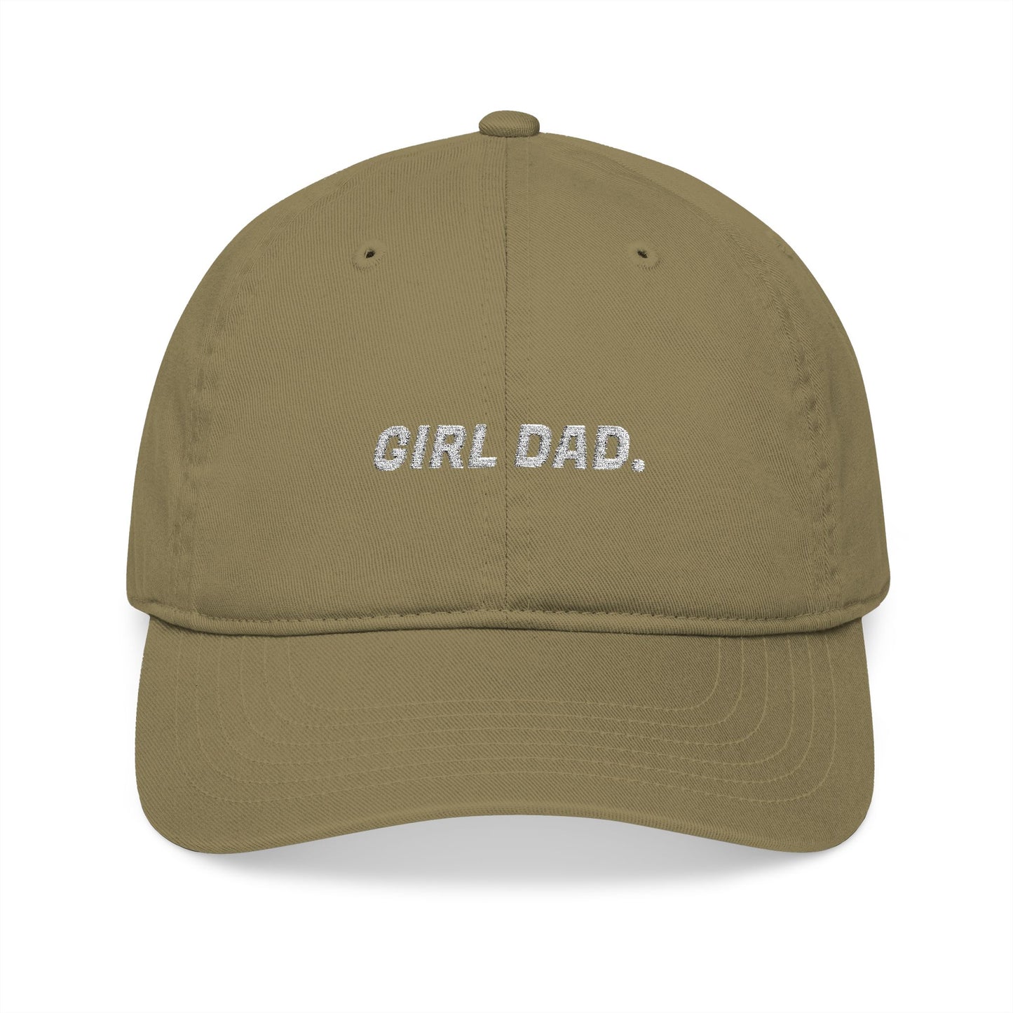 Girl Dad Embroidered Organic Hat