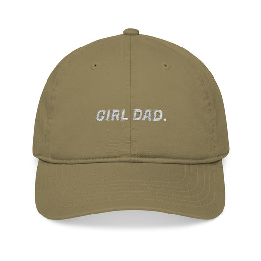 Girl Dad Embroidered Organic Hat