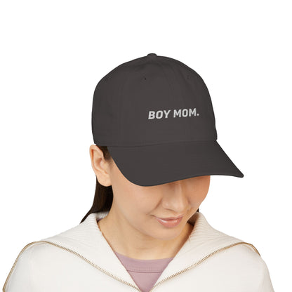 Boy Mom Embroidered Organic Hat