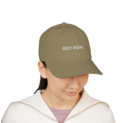 Boy Mom Embroidered Organic Hat