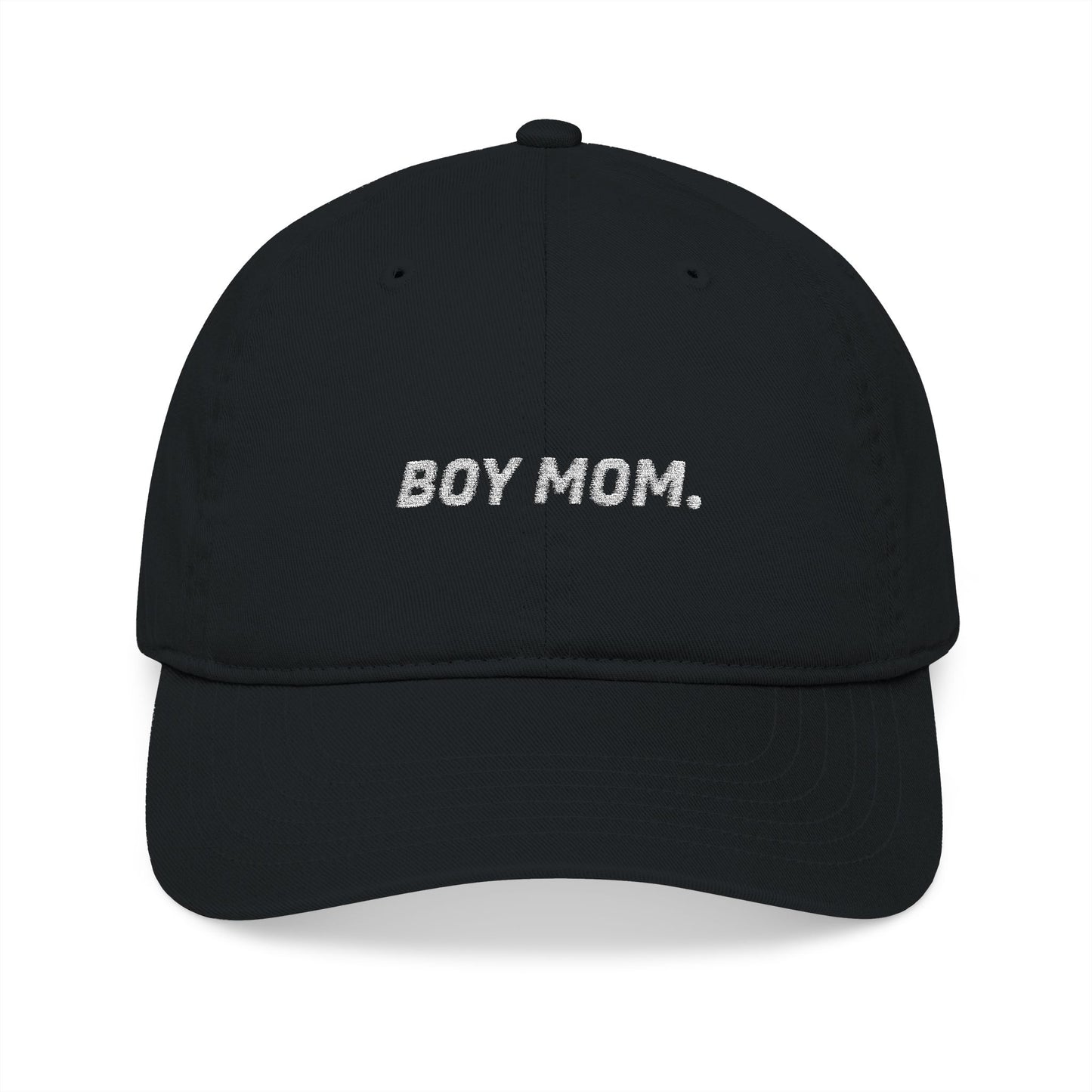 Boy Mom Embroidered Organic Hat