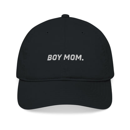 Boy Mom Embroidered Organic Hat