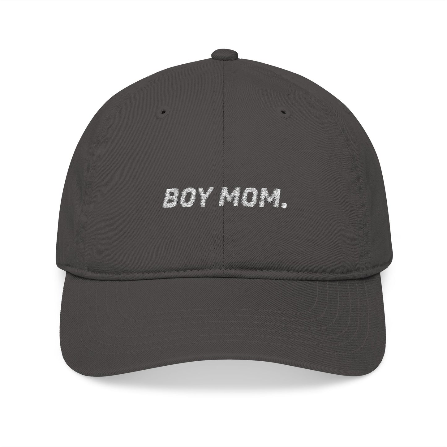 Boy Mom Embroidered Organic Hat